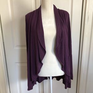 LOGO Open Front Cardigan